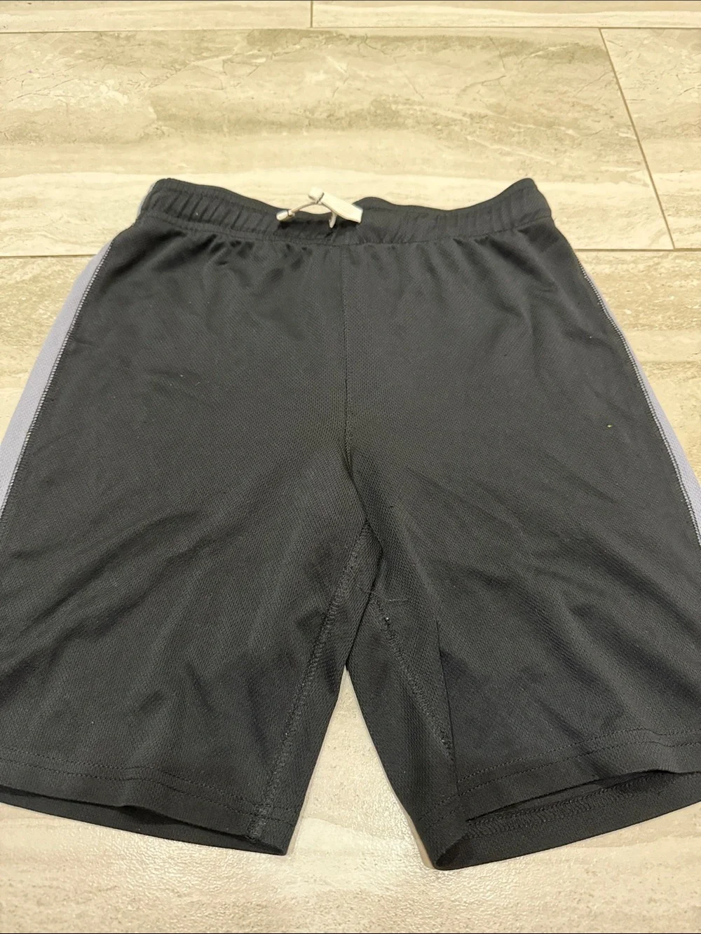 Carter's Black Shorts with Gray Side Stripes